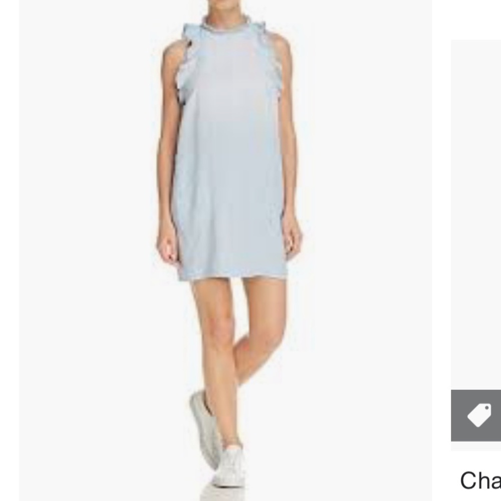 Bella Dahl denim dress with ruffle XS